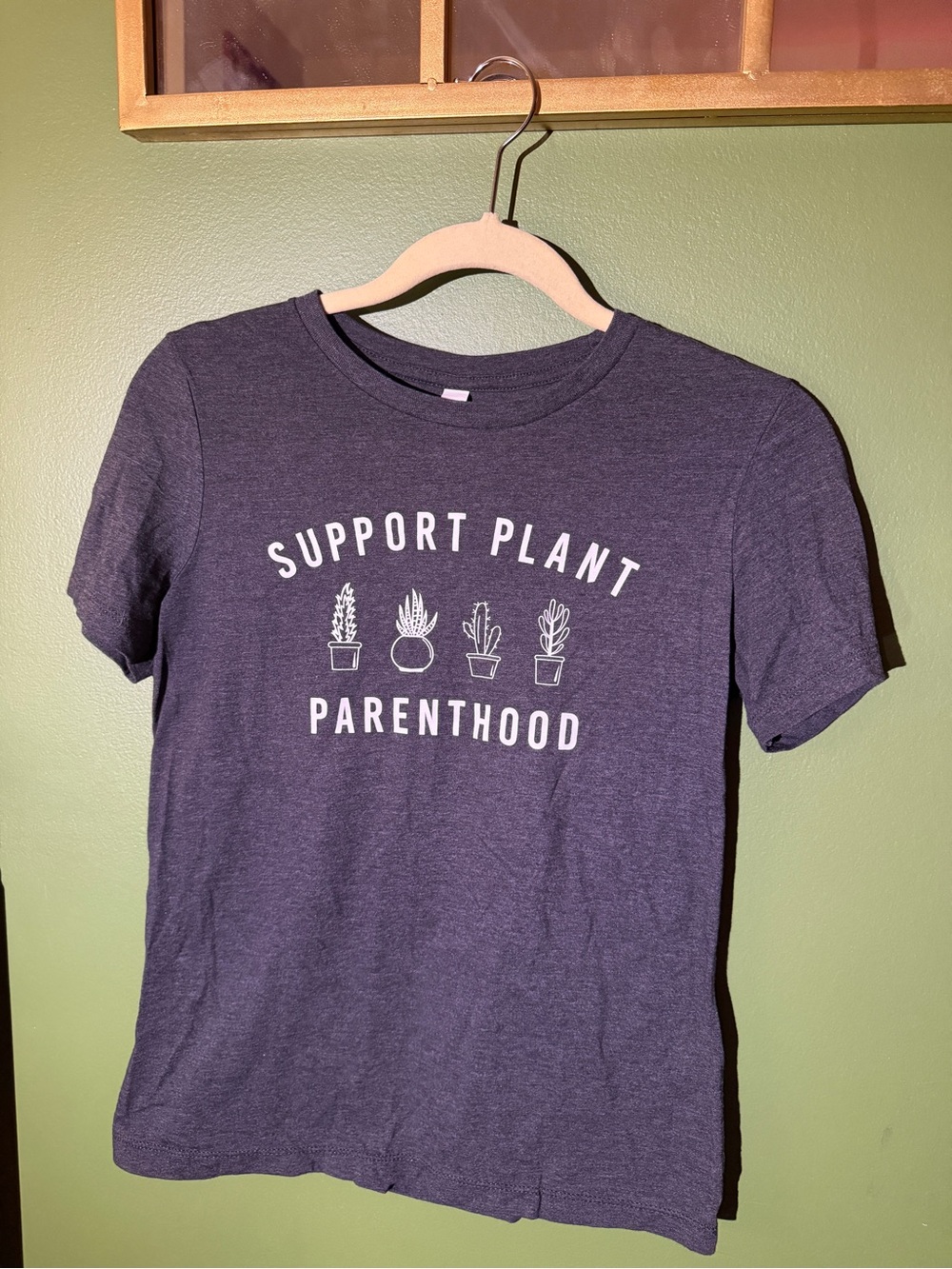 Gray Support Plant Parenthood Graphic Tee